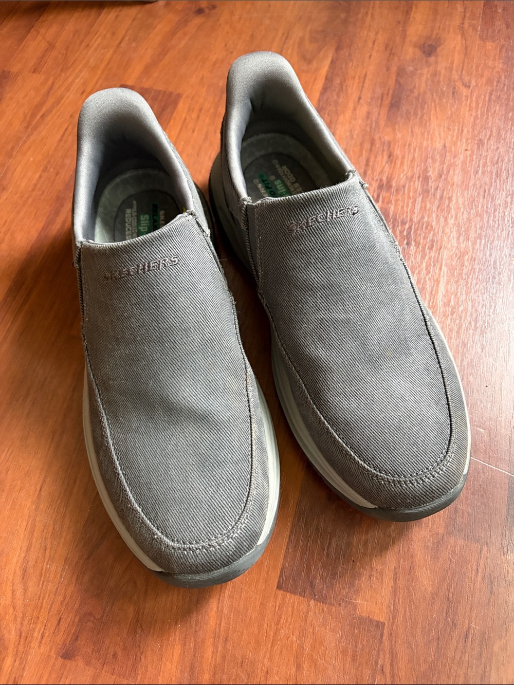Skechers Men's Slip-On Casual Loafers in Gray